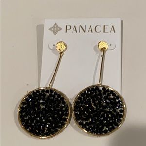 Gold/Black Earring
